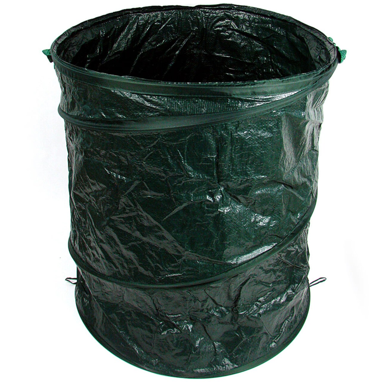 Stalwart Pop-Up Trash Bin 22 Inch D X 27 Inch H Portable Collapsible Garden Bag